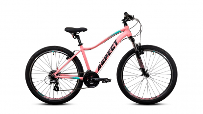 26" Велосипед Aspect OASIS, рама алюминий 16, V-brake, Розовый, 2022